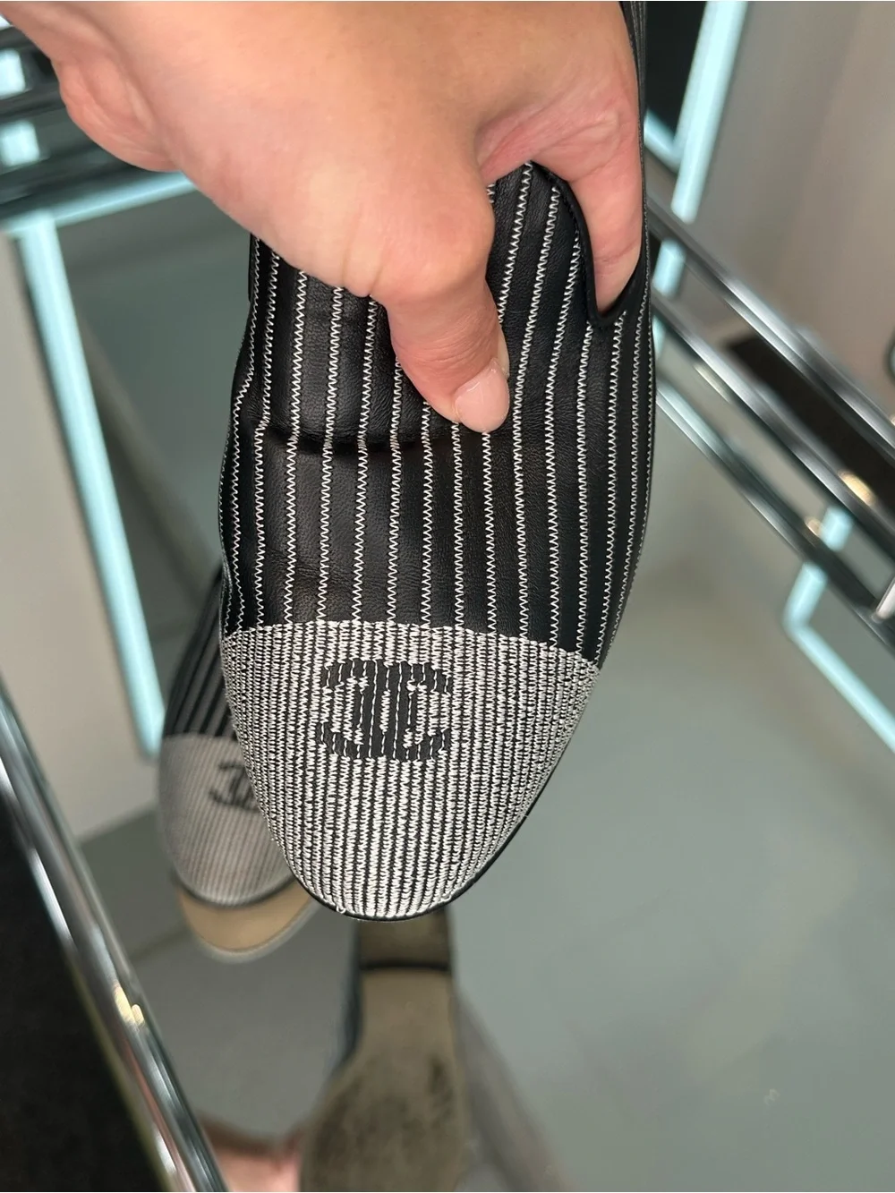 Chanel Pinstripe Loafer